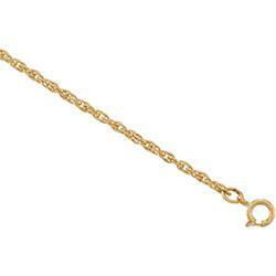 14K Yellow Gold Solid Rope Chain - 7 inchesyellow 