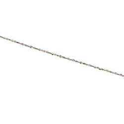 14K White Gold Flat Link Bracelet - 7.50 incheswhite 