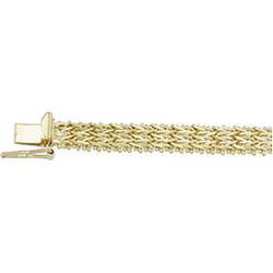 14K Yellow Gold Solid Bola # 3 Bracelet - 7 inchesyellow 