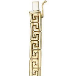 14K Yellow Gold Hollow Stampato Bracelet - 7 inchesyellow 