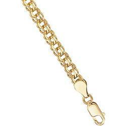 14K Yellow Gold Solid Small Charm Bracelet - 7 inchesyellow 