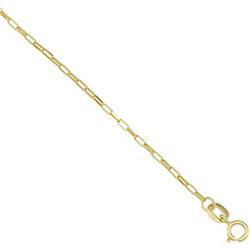 14K Yellow Gold Solid Long Box Chain - 7 inchesyellow 