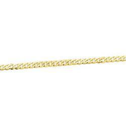 14K Yellow Gold Solid Curb Chain - 7 inchesyellow 