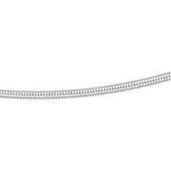 Sterling Silver Solid Round Snake Chain - 7 inchessterling 