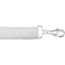 Sterling Silver Solid Foxtail Mesh Bracelet - 7 inchessterling 