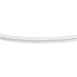 Sterling Silver Solid Oval Snake Chain - 7 inchessterling 