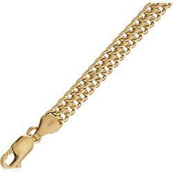 14K Yellow Gold Hollow Fashion Bracelet - 8 inchesyellow 