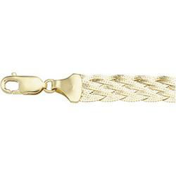 14K Yellow Gold Solid Fashion Bracelet - 7 inchesyellow 