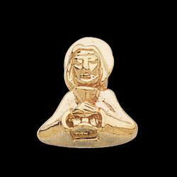 14K Yellow Gold Jesus Lapel Pinyellow 