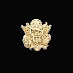 14K White Gold Us Army Lapel Pinwhite 