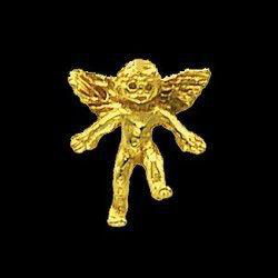 14K White Gold Angel Lapel Pinwhite 