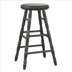 30" Swivel Top Verona Stool  - Antique Blackswivel 