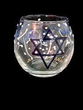 Jewish Celebration Design - Hand Painted - 5 oz. Votive with candle