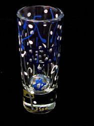 Jewish Celebration Design - Hand Painted - Collectible Shooter Glass - 1.5 oz.jewish 