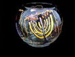 Jewish Fantasy Design - Hand Painted - 19 oz. Bubble Ball with candle