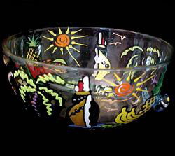 Kismet Cruise Design - Hand Painted - Serving Bowl - 11 inch diameterkismet 