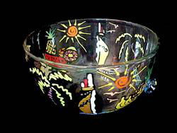 Kismet Cruise Design - Hand Painted - Serving Bowl - 6 inch diameterkismet 