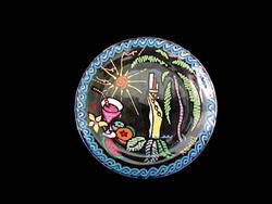 Kismet Cruise Design - Hand Painted - Snack/Cake Plate - 7 inch diameter.kismet 