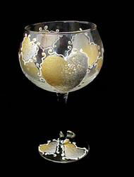 Bride's Heirloom Design - Hand Painted - Goblet - 12.5 oz.bride 