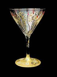 Celebration Design - Hand Painted - Martini - 7.5 oz.celebration 