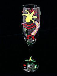 Chilies & Kokopelli Design - Hand Painted - Flute - 6 oz.chilies 