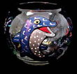Dazzling Dolphin Design - Hand Painted - 19 oz. Bubble Ball with candle