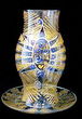 Egyptian Princess Design - Hand Painted - 11 inch Hurricane Shade and 10 inch plate