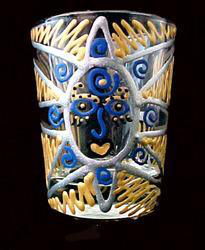 Egyptian Princess Design - Hand Painted - Collectible Shot Glass - 2 oz.egyptian 