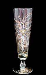 Fireworks Design - Hand Painted - Pilsner - 10 oz.fireworks 