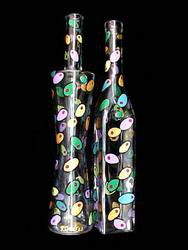 Outrageous Olives Design - Hand Painted - All Purpose 16 oz. and V Bottles with pour spoutsoutrageous 