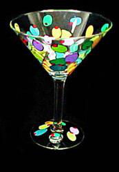 Outrageous Olives Design - Hand Painted - Grande Martini - 10 oz.outrageous 