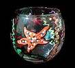 Stars of the Sea Design - Hand Painted - 5 oz. Votive with candle