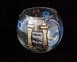 Torah & Candles Design - Hand Painted - 5 oz. Votive with candle