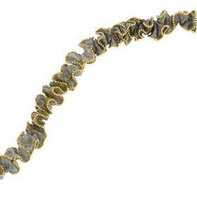 14K Two Tone Gold Fashion Chain - 16.5 Inchestwo 