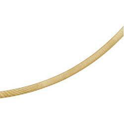 14K Yellow Gold Glitter Omega Chain - 17.00 inchesyellow 