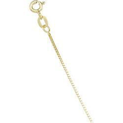 14K Yellow Gold Solid Box Chain - 16 inchesyellow 