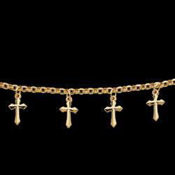 14K Yellow Gold 10 Cross Necklaceyellow 