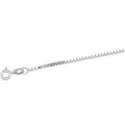 14K White Gold Box Chain - 16 incheswhite 