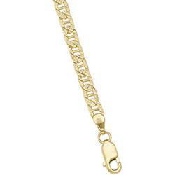 14K Yellow Gold Solid Flat Anchor Link Chain - 16 inchesyellow 