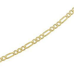 14K Yellow Gold Figaro Chain - 18 inchesyellow 