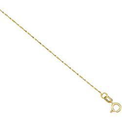 14K Yellow Gold Solid Nugget Chain - 16 inchesyellow 