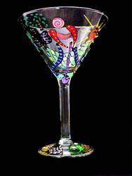 Tees & Greens Design - Hand Painted - Grande Martini - 10 oz.tees 