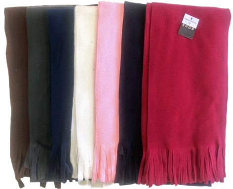 Winter Fleece Scarf-Solid - 10 Dozen Case Pack 120