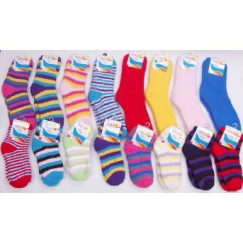 Ladies and Kids Fuzzy Socks Combo Case Pack 216