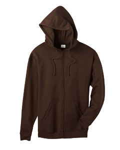 8 oz. Organic Cotton/Recycled Polyester Full-Zip Hood