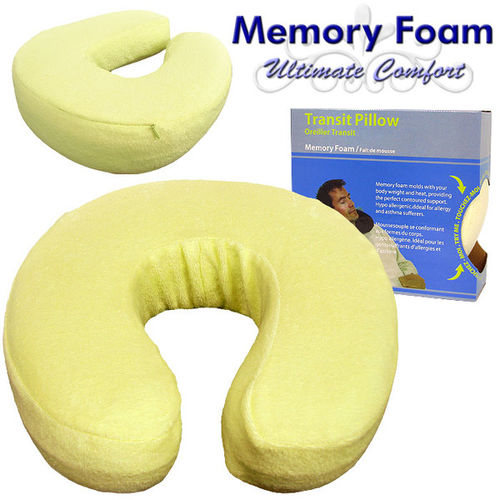 Memory Foam Head and Neck Support Transit Pillow