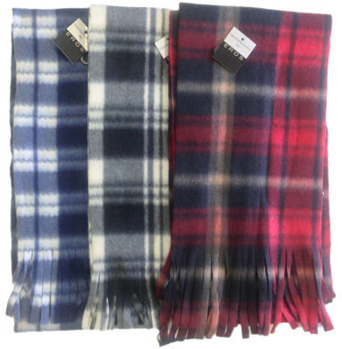 Winter Fleece Scarves-Checkered Case Pack 120