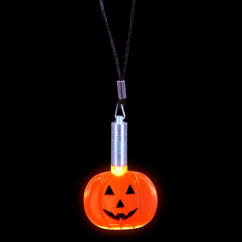 2"" Flashing Pumpkin Necklace Case Pack 12