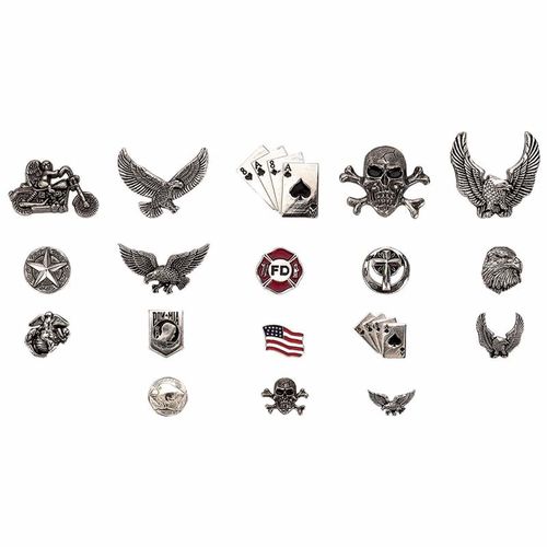 Diamond Plate&trade; 18pc Assorted Motorcycle Pin Set