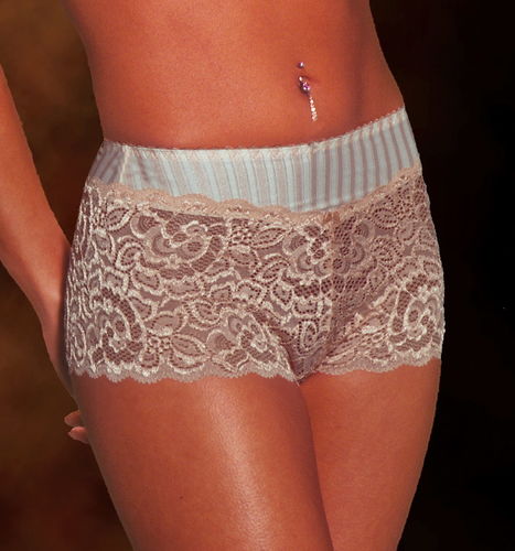 Tara - Fashion Lace Boyshort Panty